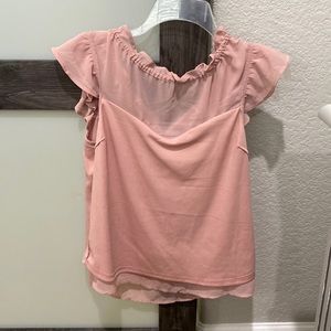 Ruffle sleeveless top